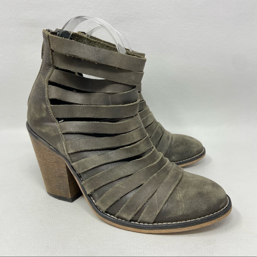 Free People Made in Portugal Hybrid Heel Platform Ankle Booties Boots Women’s 36